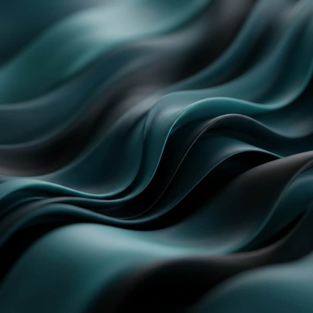 Abstract Teal Waves